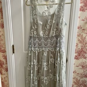 Sundance embroidered and lace dress.  Never worn. Size 16. Perfect condition.